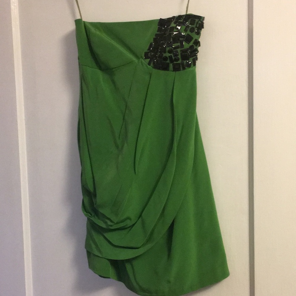 100% silk tibi mini cocktail dress